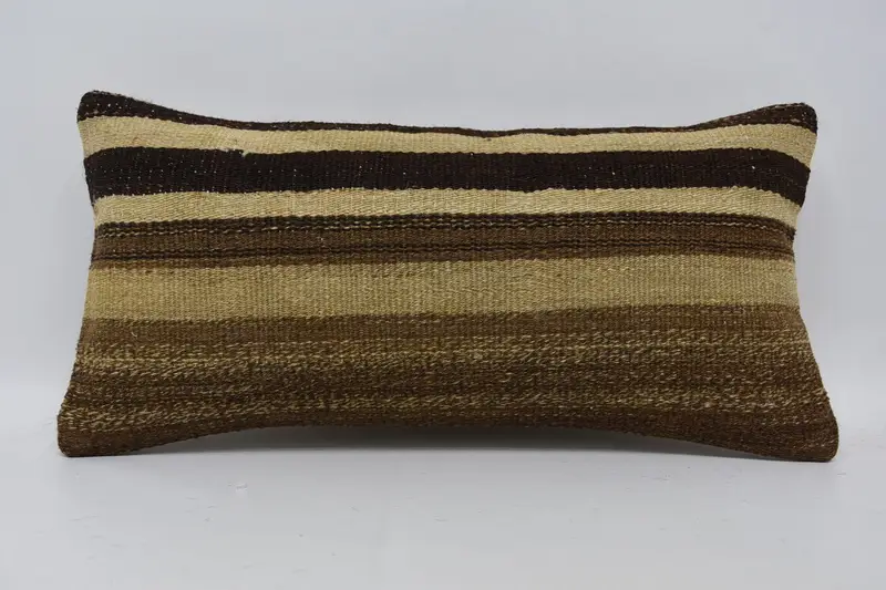 Pillow for Couch, Pillow for Sofa, Designer Throw Cushion Cover, Pillow Case, 12x24 Brown Pillow Cover, Pastel Pillow Sham, Boho Pillow Sham Cover - 1