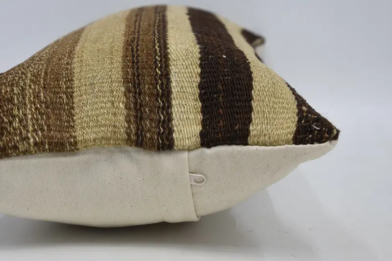 Pillow for Couch, Pillow for Sofa, Designer Throw Cushion Cover, Pillow Case, 12x24 Brown Pillow Cover, Pastel Pillow Sham, Boho Pillow Sham Cover - 5