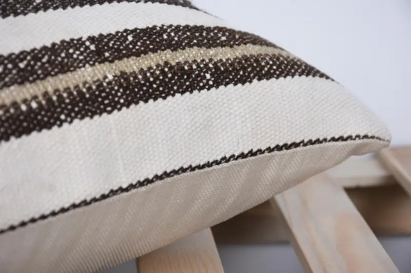 Home Decor Pillow, Vintage Kilim Throw Pillow, Cushion Cover, Natural Cushion, 12x20 White Cushion Case, Throw Kilim Pillow - 7
