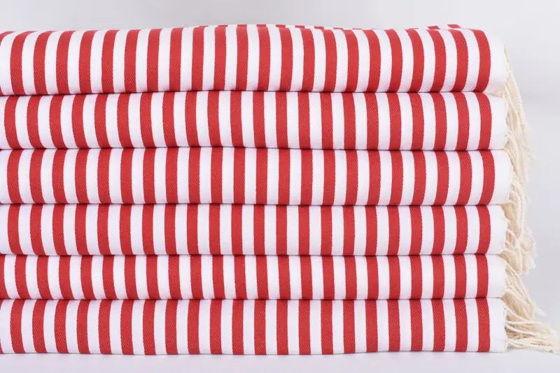 Monogram Kitchen Towel, Organic Towel, Handmade Gift, Bathroom Towels, 40x18 Cotton Striped Towel, Personalized Gift, Custom Gift, Home Decor Gifts - 3