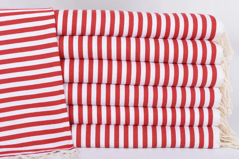 Monogram Kitchen Towel, Organic Towel, Handmade Gift, Bathroom Towels, 40x18 Cotton Striped Towel, Personalized Gift, Custom Gift, Home Decor Gifts - 1
