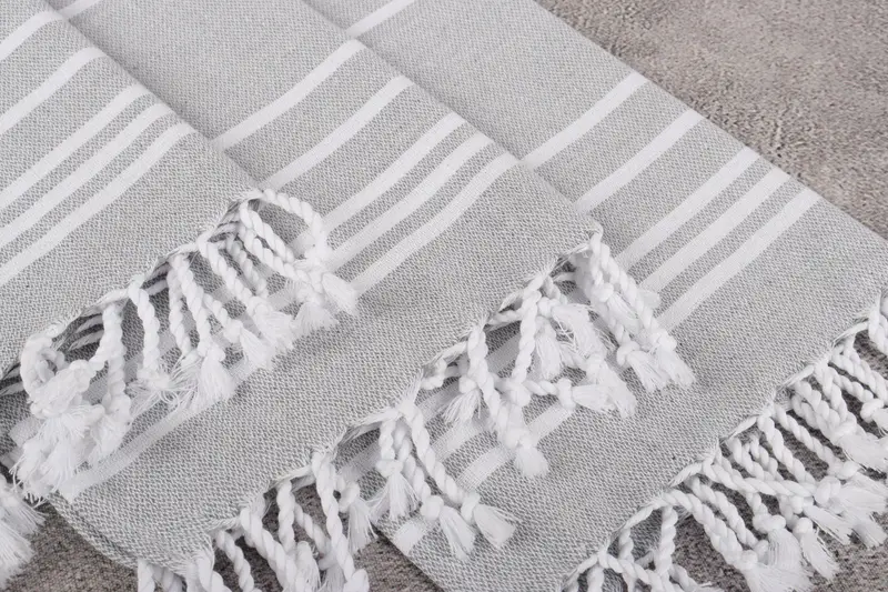 38x18 Cotton Striped Towel, Wedding Favors, Holiday Towel, Customized Towels, Bridesmaid Towel, Bathroom Towels, Personalized Kitchen Towel - 5