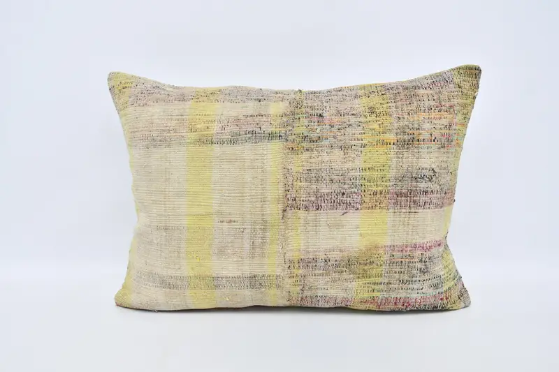 Anatolian Cushion Case, Accent Throw Cushion, 20x28 White Pillow Sham, Antique Pillows, Ethnical Kilim Rug Pillow, Boho Pillow, Cushion Cover - 1