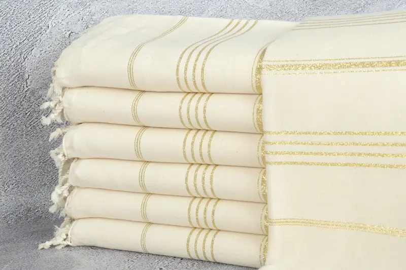 Wedding Gift, Cancun Bachelorette Party Gift Ideas, Sand-free towel, 70x40 Linen Striped Towel, Turkish Towel Set, Best Friend Gift, Unique Gift - 1