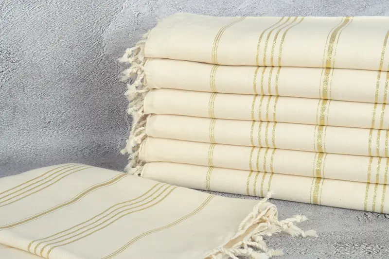 Wedding Gift, Cancun Bachelorette Party Gift Ideas, Sand-free towel, 70x40 Linen Striped Towel, Turkish Towel Set, Best Friend Gift, Unique Gift - 2