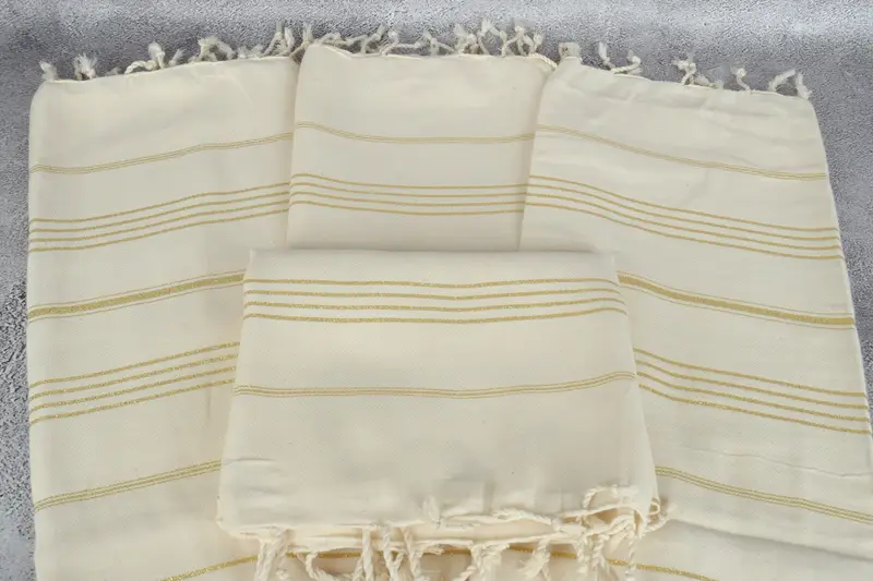 Wedding Gift, Cancun Bachelorette Party Gift Ideas, Sand-free towel, 70x40 Linen Striped Towel, Turkish Towel Set, Best Friend Gift, Unique Gift - 4