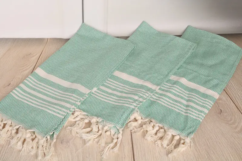 Handmade Gift, Gift For Mom, Kitchen Towel, Small Bath Towels, 40x18 Cotton Striped Towel, Custom Hand Towel, Gift For Him, Home Decor Gifts - 6