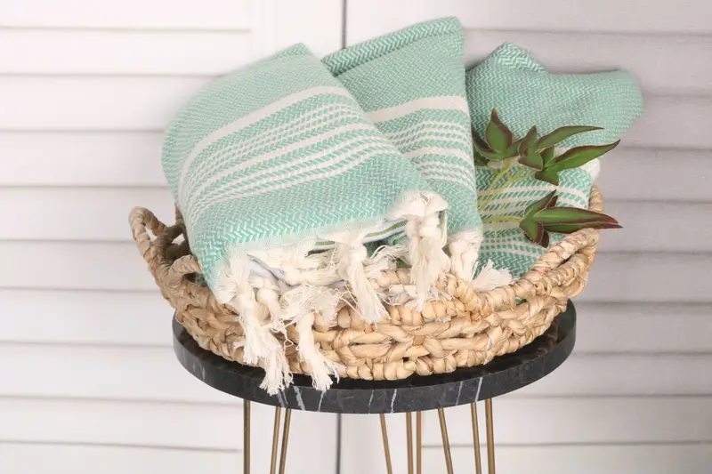 Handmade Gift, Gift For Mom, Kitchen Towel, Small Bath Towels, 40x18 Cotton Striped Towel, Custom Hand Towel, Gift For Him, Home Decor Gifts - 5