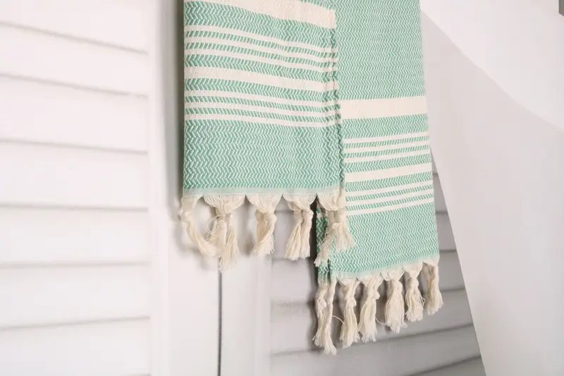 Handmade Gift, Gift For Mom, Kitchen Towel, Small Bath Towels, 40x18 Cotton Striped Towel, Custom Hand Towel, Gift For Him, Home Decor Gifts - 8