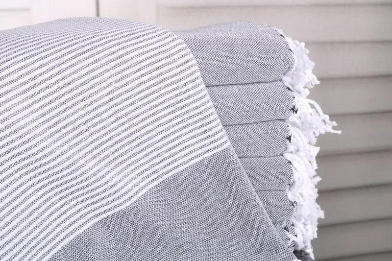 Personalized Towel, Pool Towels, Quick-dry towel, Monogrammed Turkish Towel, Bridesmaid Proposal Gift, 70x40 Cotton Striped Towel, Wedding Gift - 1