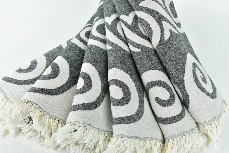 Personalized Bridesmaid Gift, Monogram Beach Towel, Bachelorette Party Favors, 70x36 Cotton Patterned Towel, Beach Wedding Favor, Bathroom Towel - 6