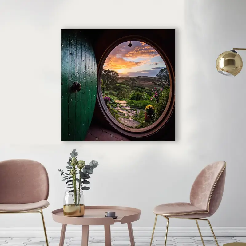 Elegant Printed Glass: Dream Landscape for Modern Interiors