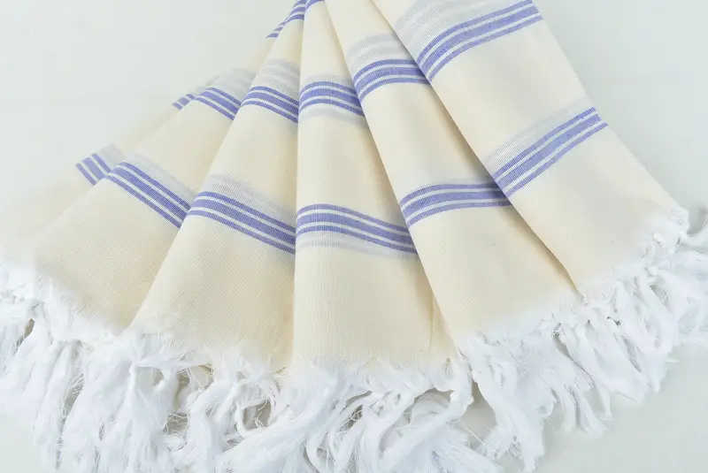 Organic towel, Absorbent towel, Beach Theme Wedding Gift, Turkish Towel USA, 70x40 Cotton Striped Towel, Gift For Bride, Yoga Towel, Peshtemal Towel - 4
