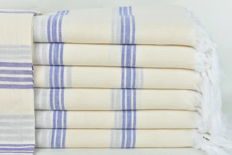 Organic towel, Absorbent towel, Beach Theme Wedding Gift, Turkish Towel USA, 70x40 Cotton Striped Towel, Gift For Bride, Yoga Towel, Peshtemal Towel - 1