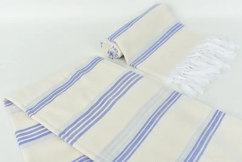 Organic towel, Absorbent towel, Beach Theme Wedding Gift, Turkish Towel USA, 70x40 Cotton Striped Towel, Gift For Bride, Yoga Towel, Peshtemal Towel - 7