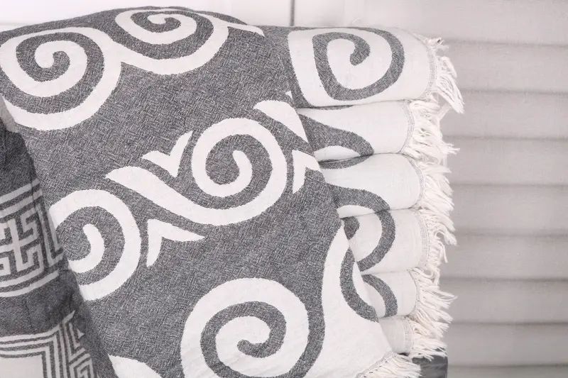 Peshtemal Towel, Personalized Gifts, Custom Gift, Summer Gift Ideas, Housewarming Gift, Yoga Towel, 70x36 Cotton Patterned Towel, House Warming Gift - 2