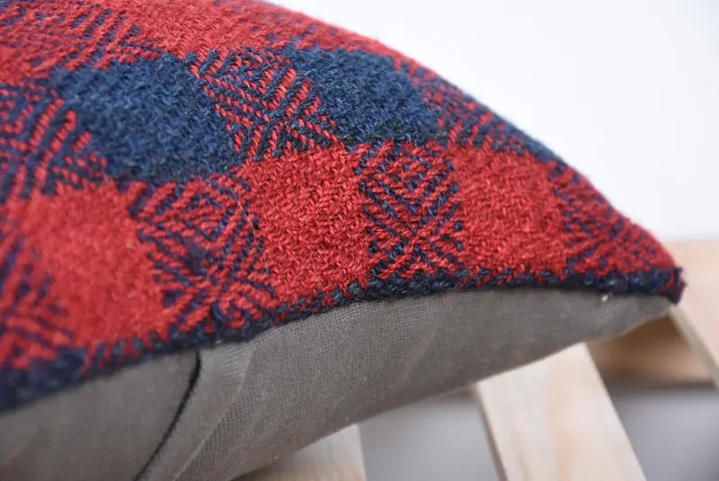 Ethnic Pillow, Handmade Kilim Cushion, Cushion, Comfy Throw Pillow Cover, Vintage Pillow, Interior Designer Pillow, 16x16 Red Pillow Case - 7