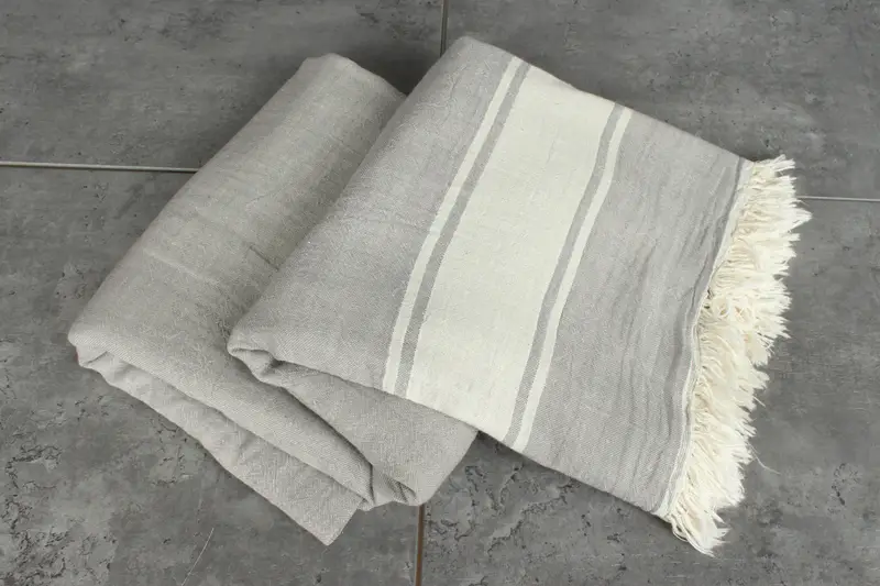 Organic Beach Blanket, Turkish Towel Blanket, 70x60 Cotton Striped Towel, Custom Wedding Gifts, Personalized Blanket, Handmade Gift, Turkish Blanket - 5