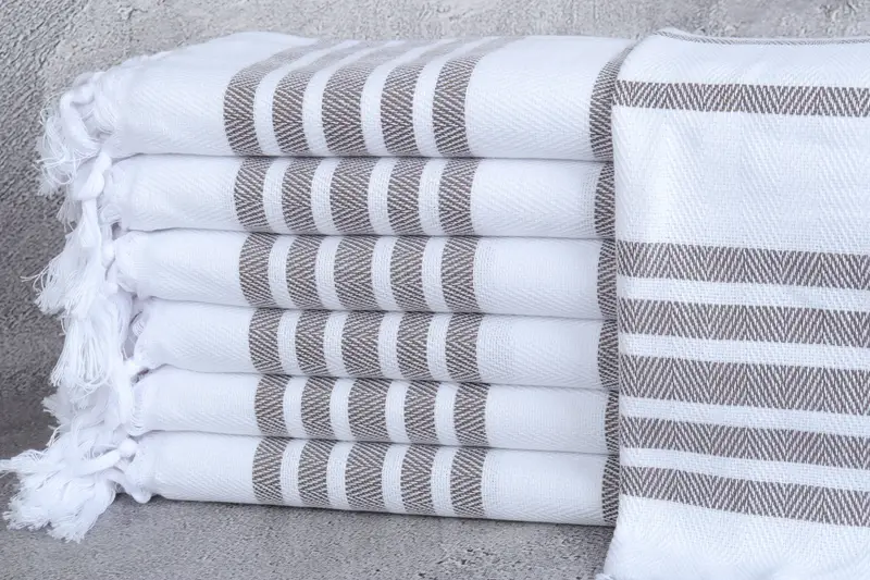 36x24 Cotton Herringbone Towel, Monogram Kitchen Towel, Gift Boxes Tea Towels, Towel With Name, Turkish Towel Hand Towel, Personalized Kitchen Towel - 1