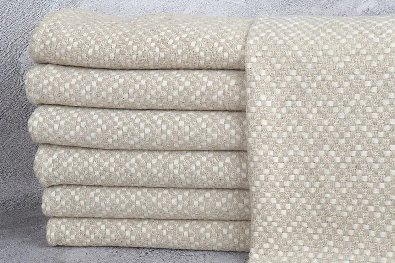 32x20 Cotton Herringbone Towel, Kitchen Towel, Monogram Tea Towel, Monogram Hand Towel, Turkish Tea Towel, First Wedding Anniversary Gift, Spa Towel - 1