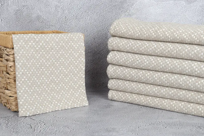 32x20 Cotton Herringbone Towel, Kitchen Towel, Monogram Tea Towel, Monogram Hand Towel, Turkish Tea Towel, First Wedding Anniversary Gift, Spa Towel - 3
