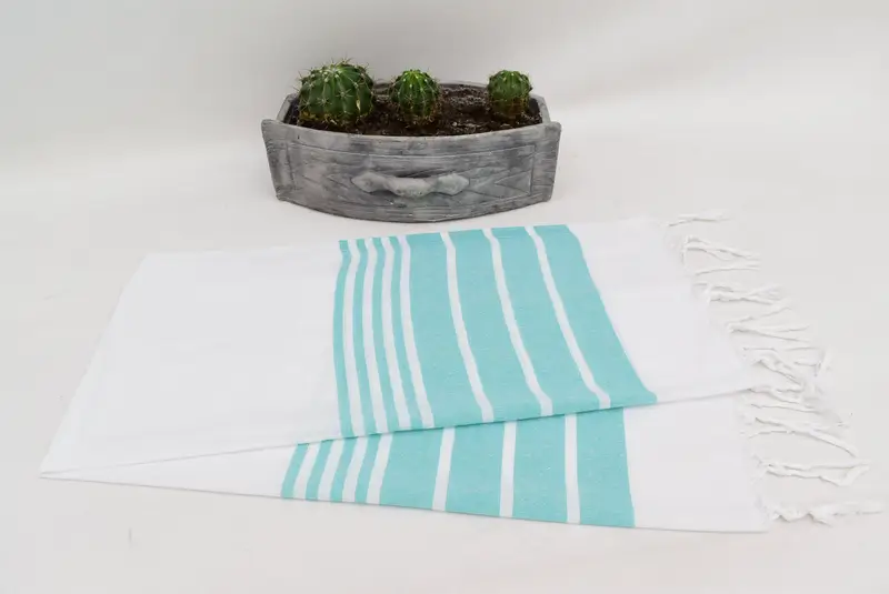 40x20 Baumwollstreifenhandtuch, Küchentuch, personalisiertes Geschenk für sie, türkisches Handtuch, Spa -Handtuch, Weihnachtsgeschenke, Sommergeschenk, Monogrammküchentuch - 7