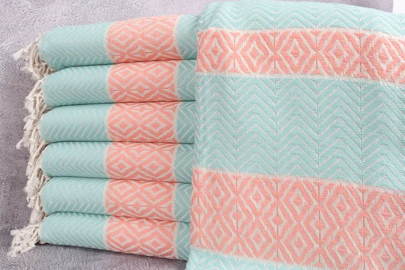 Personalized Wedding Gift, Spa Gift Towel, Absorbent Turkish towel, Gift For Bride, 70x40 Cotton Chevron Towel, Organic Beach Towel, Sand-free towel - 1