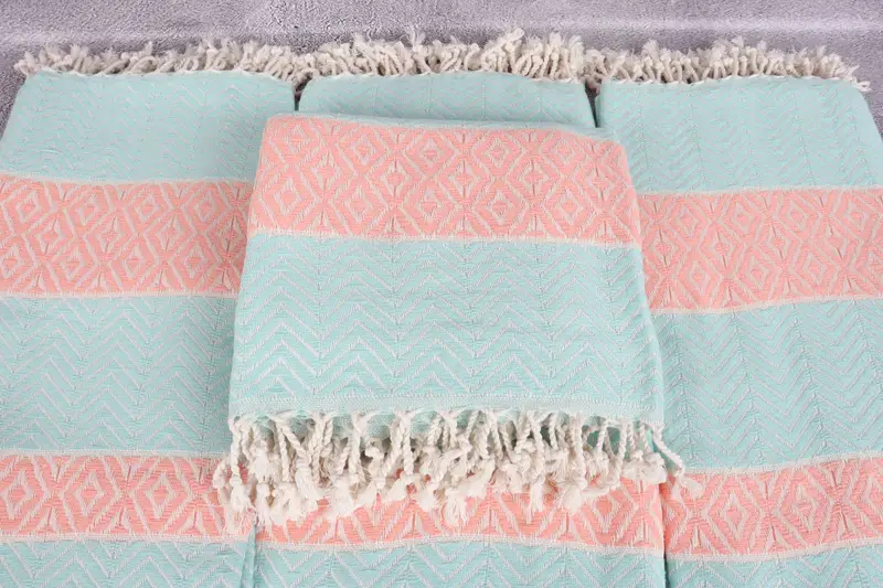 Personalized Wedding Gift, Spa Gift Towel, Absorbent Turkish towel, Gift For Bride, 70x40 Cotton Chevron Towel, Organic Beach Towel, Sand-free towel - 4