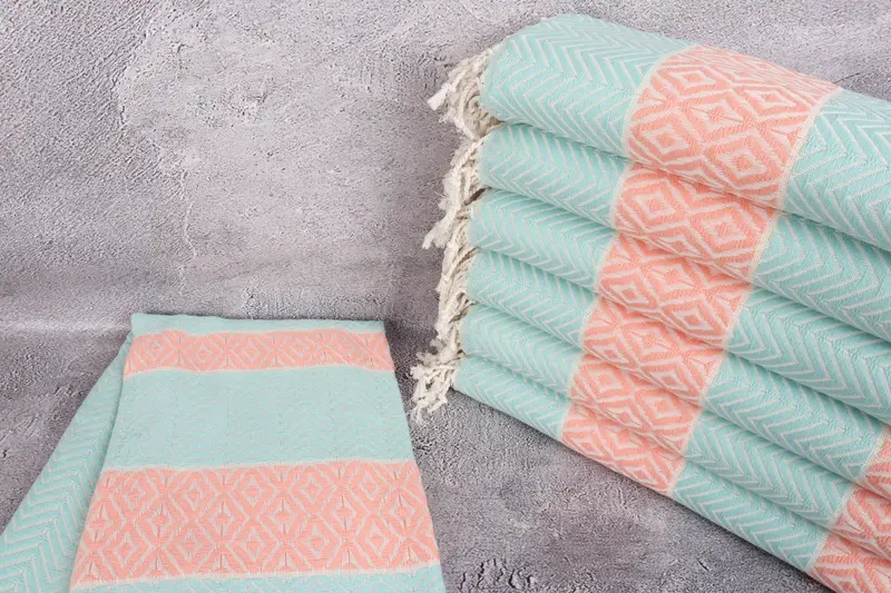 Personalized Wedding Gift, Spa Gift Towel, Absorbent Turkish towel, Gift For Bride, 70x40 Cotton Chevron Towel, Organic Beach Towel, Sand-free towel - 2