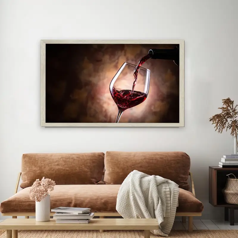 Bar, Mutfak, Yemek Odası için Zarif Baskılı Şarap Kadehi