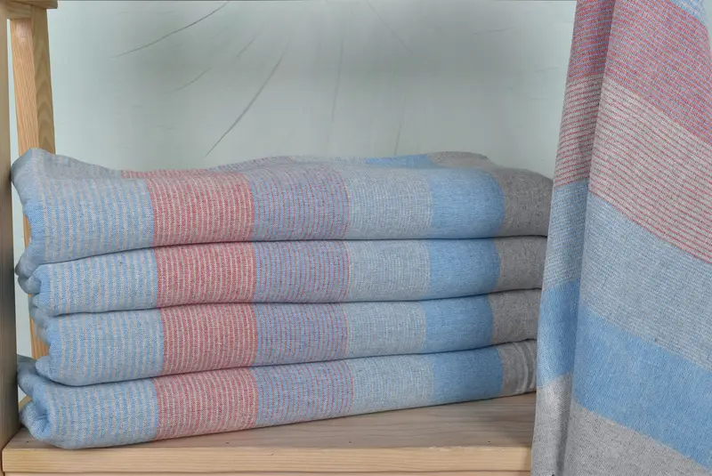 Quick-dry towel, Bachelorette Party Favor, Peshtemal Towel USA, Organic Turkish towel, Monogram Towels, Absorbent towel, 68x40 Cotton Striped Towel - 2