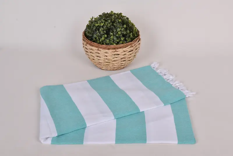 Merry Christmas Gifts, Sand-free towel, Bachelorette Party Items, Organic Turkish towel, Gifts For Him, Kids Beach Towel, 70x40 Cotton Striped Towel - 4