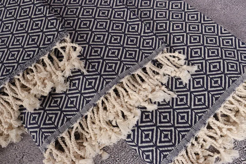 Custom Towel, 70x40 Cotton Diamond Towel, Valentines Day Gift, Handwoven organic Turkish towel for spa, Lightweight towel, Fouta towel, Travel Towel - 5