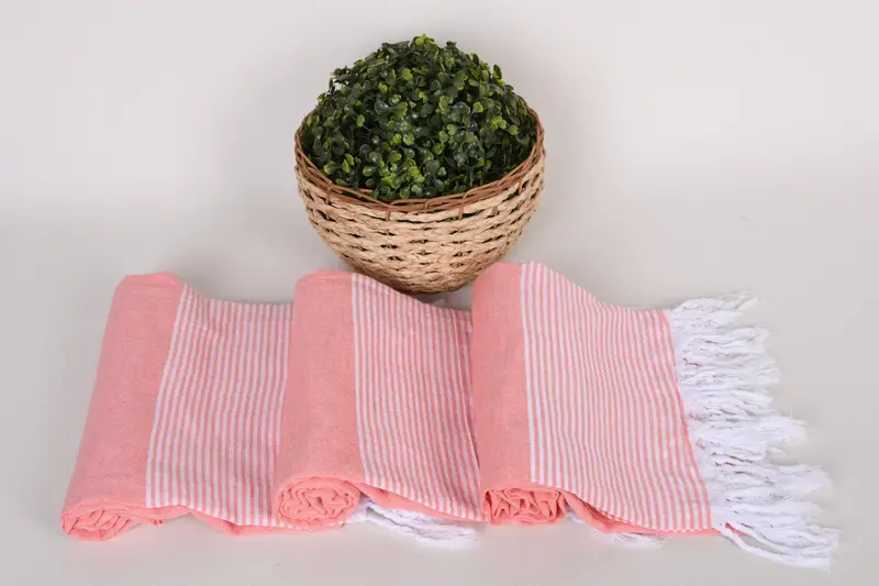 80x36 Cotton Striped Towel, Best Friend Gift, Turkish fouta towel for outdoor use, Gift Boxes Towel, Bridal Shower Gift, Bridesmaid Gift Towel - 8