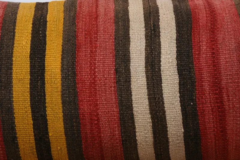 Bench Cushion Cover, Turkish Kilim Pillow, 16x48 Red Pillow Cover, Ethnical Kilim Rug Pillow, Kilim Pillow Cover, Pillow Cover - 3