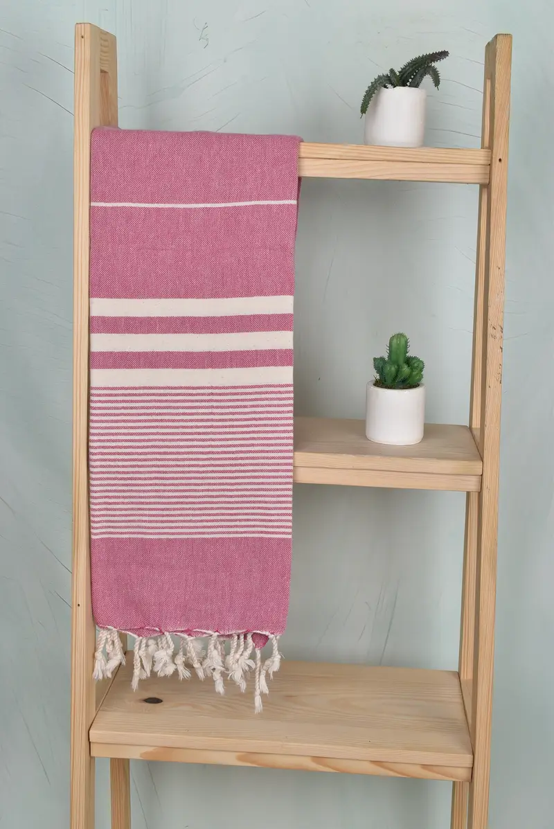 Luxury towel, Bachelorette Party Decorations, Handmade Gift, Bachelorette Favors Beach, 70x40 Cotton Striped Towel, Spa Towel, Bride Gift - 8