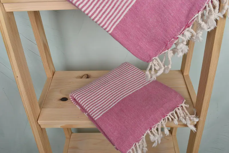 Luxury towel, Bachelorette Party Decorations, Handmade Gift, Bachelorette Favors Beach, 70x40 Cotton Striped Towel, Spa Towel, Bride Gift - 5