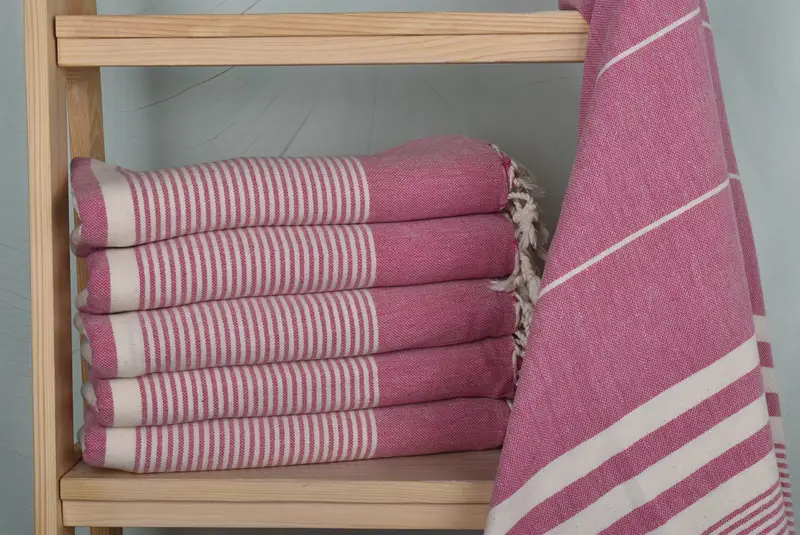 Luxury towel, Bachelorette Party Decorations, Handmade Gift, Bachelorette Favors Beach, 70x40 Cotton Striped Towel, Spa Towel, Bride Gift - 2
