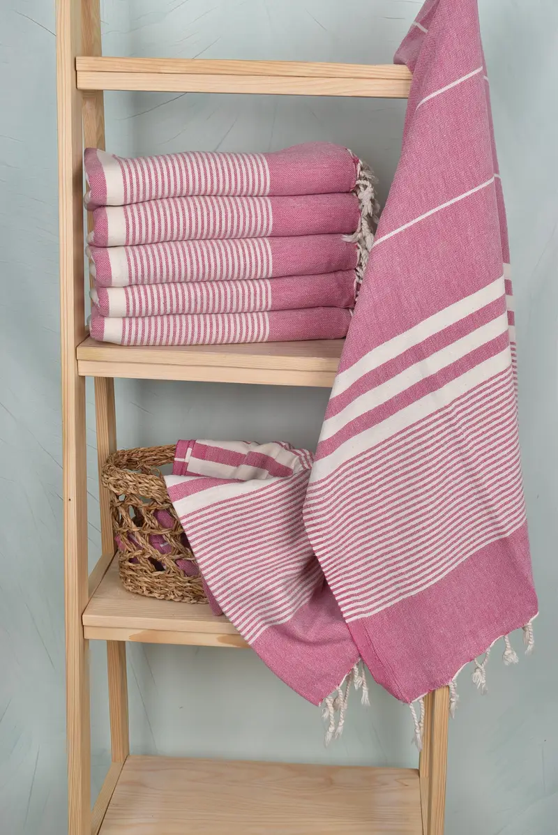 Luxury towel, Bachelorette Party Decorations, Handmade Gift, Bachelorette Favors Beach, 70x40 Cotton Striped Towel, Spa Towel, Bride Gift - 3