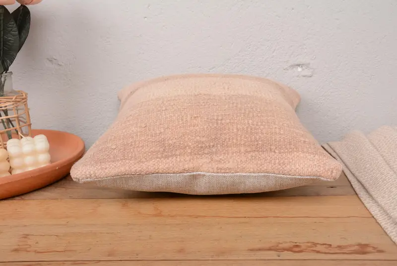 Outdoor Patio Cushion, Boho Pillow Sham Cover, Home Decor Pillow, Vintage Pillow, 14x14 Pink Pillow Cover, Cushion, Christmas Pillow - 5