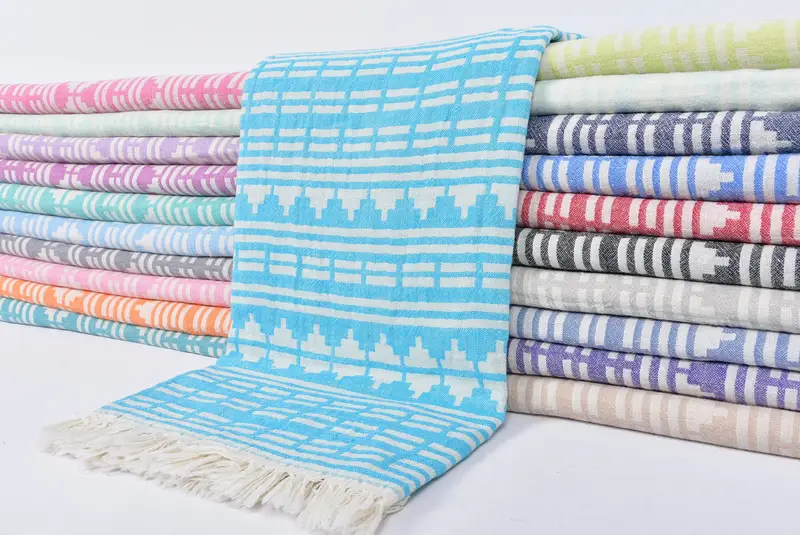 70x40 Linen Kilim Design Towel, Summer Gift, Absorbent towel, Personalized Turkish Towel, Kids Beach Towel, Grandma Gift, Monogram Towels - 2
