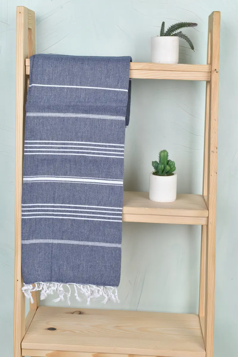 Personalized Beach Towel, 70x40 Cotton Striped Towel, Monogram Turkish Towel, Gift For Mom, Housewarming Gift, Summer Gift Ideas, Summer Towel - 8