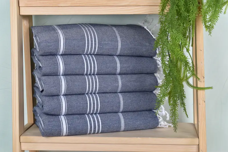 Personalized Beach Towel, 70x40 Cotton Striped Towel, Monogram Turkish Towel, Gift For Mom, Housewarming Gift, Summer Gift Ideas, Summer Towel - 1