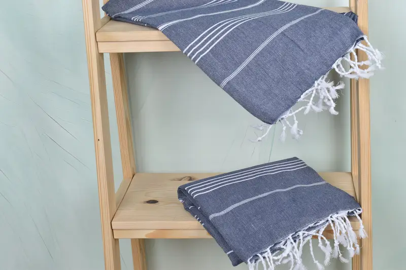 Personalized Beach Towel, 70x40 Cotton Striped Towel, Monogram Turkish Towel, Gift For Mom, Housewarming Gift, Summer Gift Ideas, Summer Towel - 5