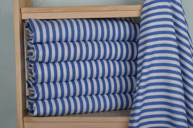 Towel With Name, Custom Hand Towel, 40x18 Cotton Striped Towel, Personalized Hand Towel, Turkish Tea Towel, Bridesmaid Gift, Bridesmaid Favors - 2