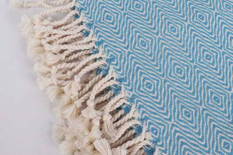 Yoga Towel, Wedding Gift For Bride, Personalized Turkish Towel, Turkish bath towel, 70x40 Cotton Zigzag Diamond Towel, Custom Wedding Gifts - 7