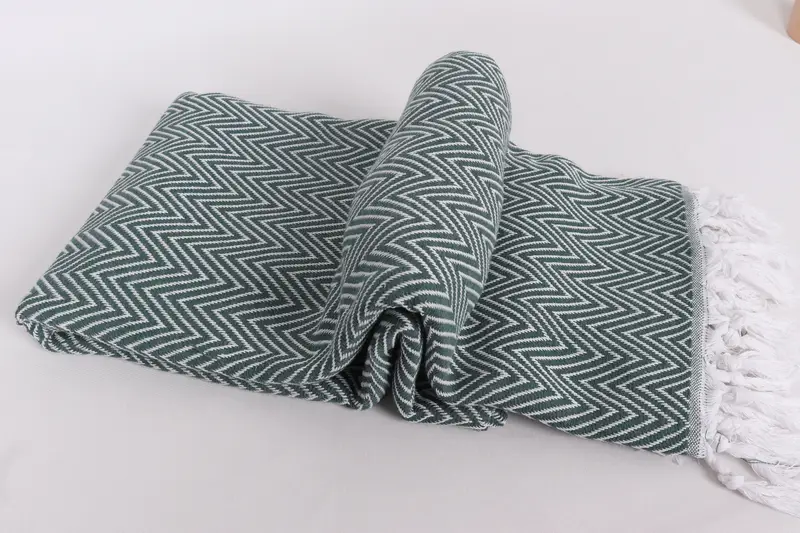 Anma hediyesi, dokuma atma battaniyesi, Noel masa örtüsü, 96x80 pamuklu chevron havlu, düğün iyilikleri, kişiselleştirilmiş hediyeler, en iyi düğün hediyesi - 6