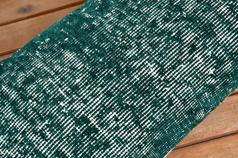 Turkish Kilim Pillow, Pillow Cover, 12x24 Green Pillow Sham, Toss Cushion, Home Decor Pillow, Decorative Throw Cushion Cover, Boho Pillow - 3