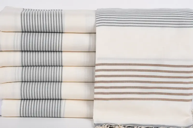 70x40 Cotton Striped Towel, Beach Towel Gift, Spa Gift, Wedding Favors, Summer Towel, Absorbent towel, Gift For Wedding Day, Custom Wedding Towel - 1