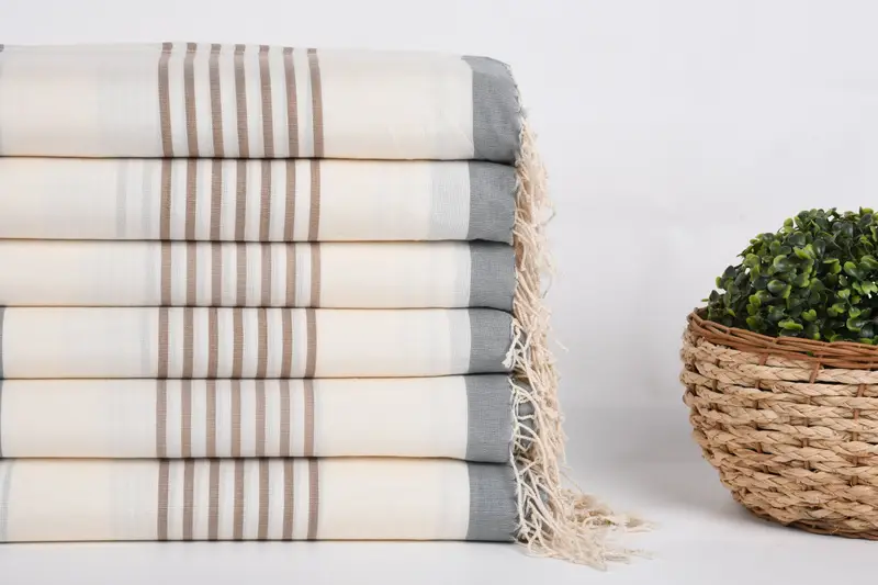 70x40 Cotton Striped Towel, Beach Towel Gift, Spa Gift, Wedding Favors, Summer Towel, Absorbent towel, Gift For Wedding Day, Custom Wedding Towel - 2